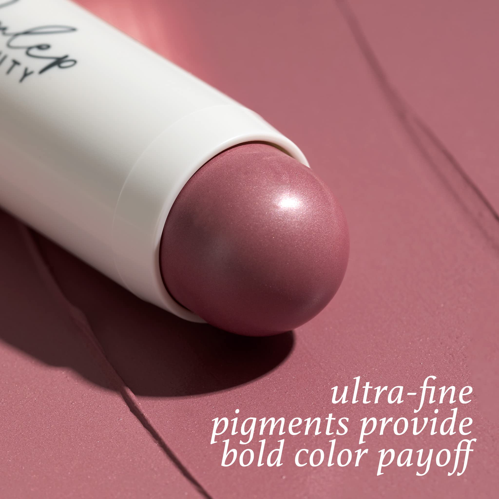 Julep Skip The Brush Cream to Powder Blush Stick - Muted Mauve - 2-in-1 Cream Blush and Lip Color Stick - Blendable Cheek Formula, No Brush Required, Cruelty-Free,