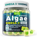 Vegan Omega-3 Gummies for Adults, Fish Oil Alternative from Algae Oil, Plant Based DHA 460mg & EPA 230mg Plus MethylFolate, Vitamin B12, Phosphatidylserine,