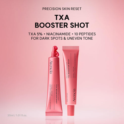 Arencia TXA Booster Shot Serum with 5% Tranexamic Acid & Peptides, Skin Tone Balancing & Hydration Support, Lightweight Daily Skincare, 30 mL / 1.01 fl. oz.