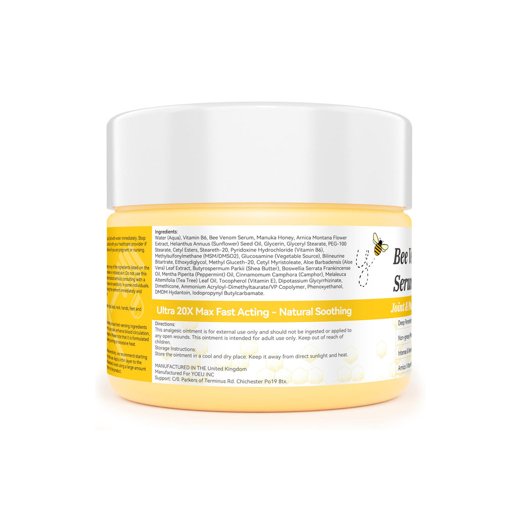 KOORPET 4 OZ 1 Pack Experience Fast Relief with Soothing for Back, Neck, Knees, and More, Bee Venom Cream Combines Arnica and Vitamin B6 for Effective, targeted Comfort. KOORPETBuy Supplements Australia
