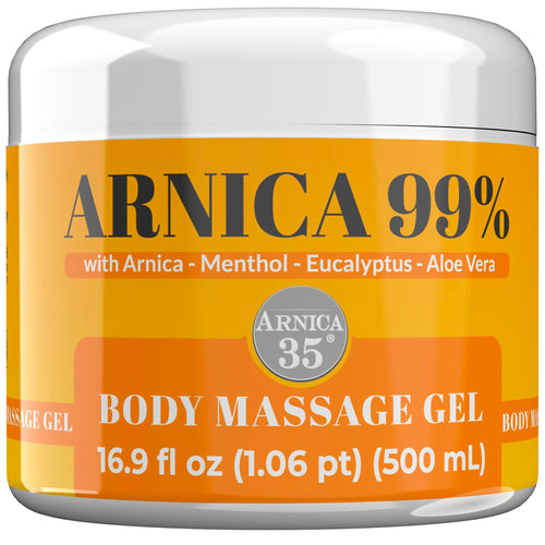 Arnica 35 Arnica Body Massage Gel – Water-Based Cosmetic Massage Gel with Arnica Montana, Fast-Absorbing Lightweight Texture, Non-Greasy Feel, Dermatologically Tested, 16.9 fl oz ArnicaBuy Supplements Australia