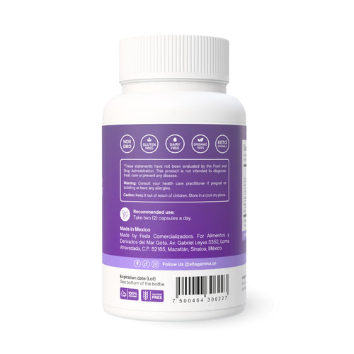 ALTAGAMMA Sleep Support Supplement - Better Sleep Support, Deep Rest & Super Calm - Natural Deep Sleep Supplements for Adults with Vitamins, L Tyrosine, L Tryptophan, Magnesium & Zinc, 60 Capsules ALTAGAMMA buy supplements Au