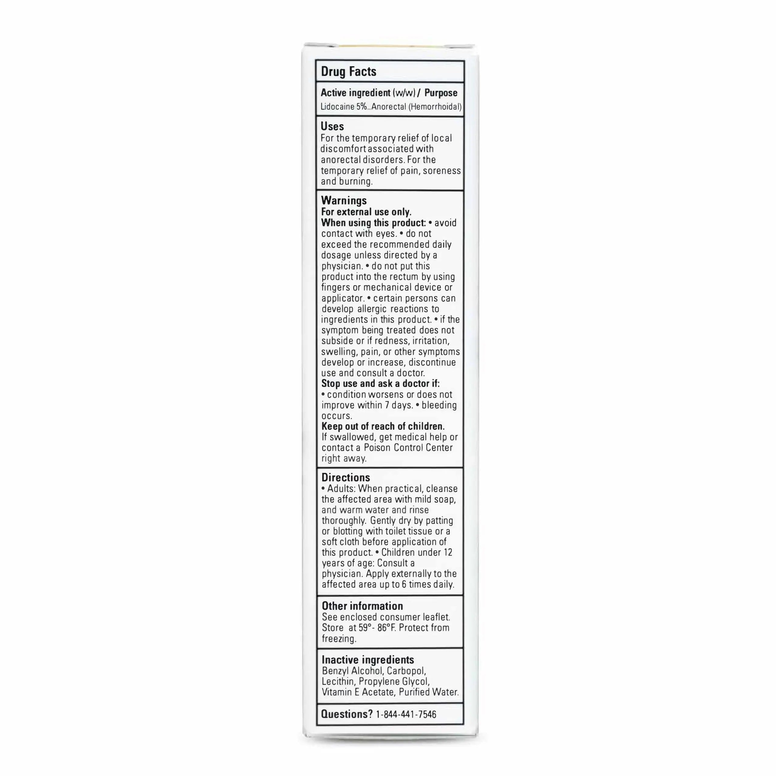 Zensa Numbing Cream 5% Lidocaine – Maximum Strength Topical Anesthetic with Vitamin E for Pain Relief from Hemorrhoids – Vegan, Cruelty-Free, Water-Based, Physiologic pH for Sensitive Skin – 30g ZensaBuy Supplements Australia