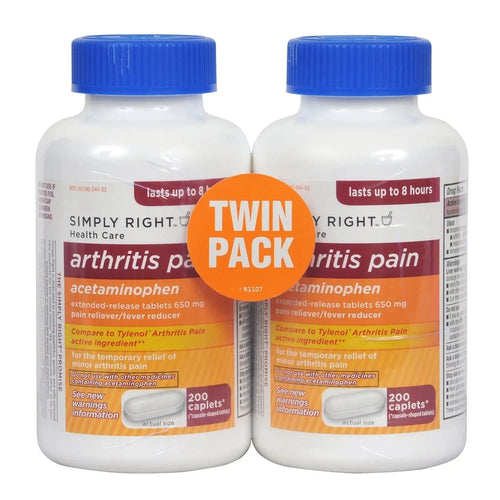 Arthritis Pain Reliever, Extended Release, Acetaminophen 650 mg, 400 Caplets Member's MarkBuy Supplements Australia