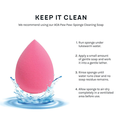 AOA Studio Collection makeup Sponge Set Latex Free and High-definition Set of 6 makeup Wonder blender For Powder Cream and Liquid, Super Soft Wonder Beauty Cosmetic AOA STUDIOBuy Supplements Australia