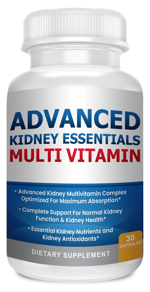 Advanced Kidney Essentials Multivitamin. Kidney Support Supplement for Complete Kidney Health. Kidney Health Supplement Kidney Restore