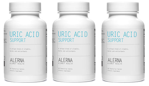 Alerna Kidney Health Uric Acid Support Supplement – Tart Cherry, Celery Seed, Turmeric, Quercetin – 60 Vegetarian Tablets (Pack of 3) Alerna Kidney HealthBuy Supplements Australia