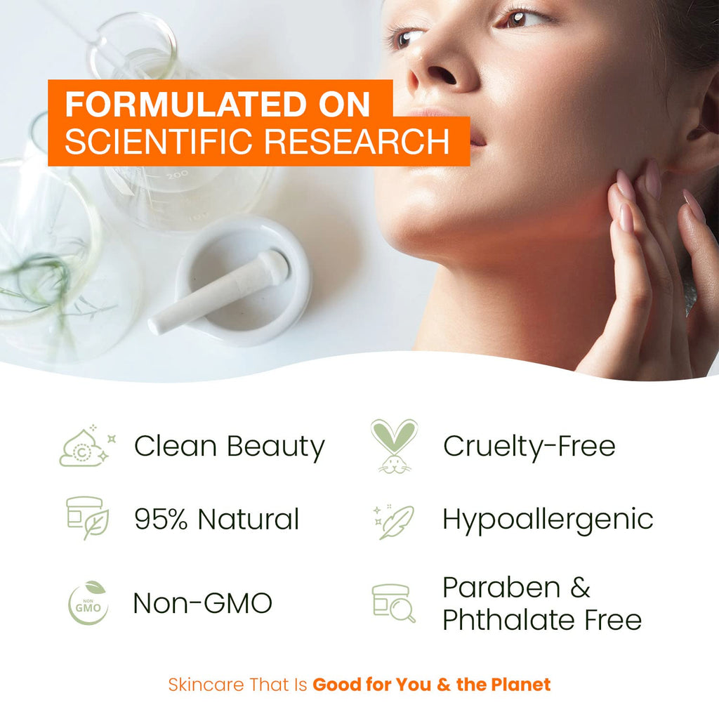 Natural Chemist Vitamin C Serum With Collagen - Dermatologist Tested, Skin Brightening, Anti-Aging, Acne Treatment, Fades Dark Spots, Cruelty Free Korean Skin