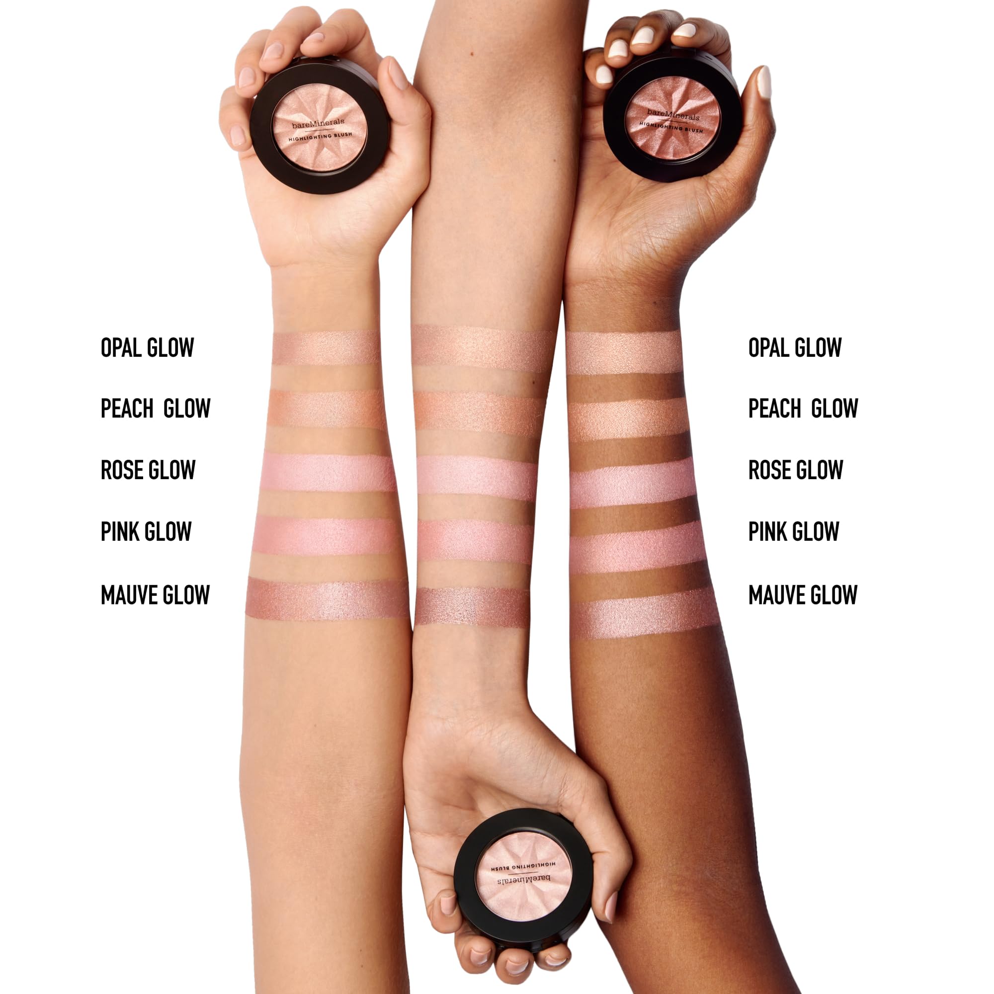 bareMinerals Gen Nude Highlighting Blush, Opal Glow, Vegan, Cruelty-Free & Dermatologist-Tested