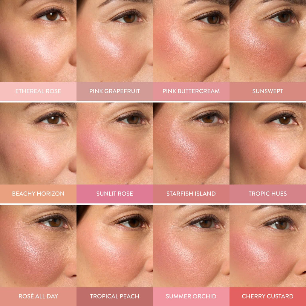 LAURA GELLER NEW YORK Baked Blush-n-Brighten for Mature Skin - 04 Cherry Custard - Powder Blush Won't Settle into Fine Lines - Buildable Natural Finish – Longlasting Formula - Made in Italy