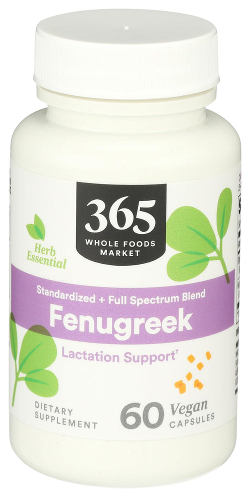 365 by Whole Foods Market, Fenugreek Standardized + Full Spectrum Blend, Lactation Support, Vegan Capsules, 60 Count 365 by Whole Foods MarketBuy Supplements Australia