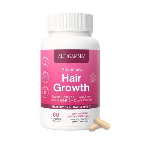 ALTAGAMMA Hair Growth Supplements - Nourishes Thinning, Strengthen Nails & Skin & Combat Hair Loss - Hair Growth Vitamins for Women & Men with Marine Collagen Peptides, 60 Capsules | 30 Day Supply ALTAGAMMABuy Supplements Australia