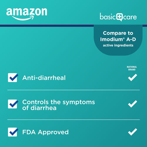 Amazon Basic Care Loperamide Hydrochloride Tablets, 2 mg, Anti-Diarrheal, 24 Count (Pack of 1) Amazon Basic Care buy supplements Au