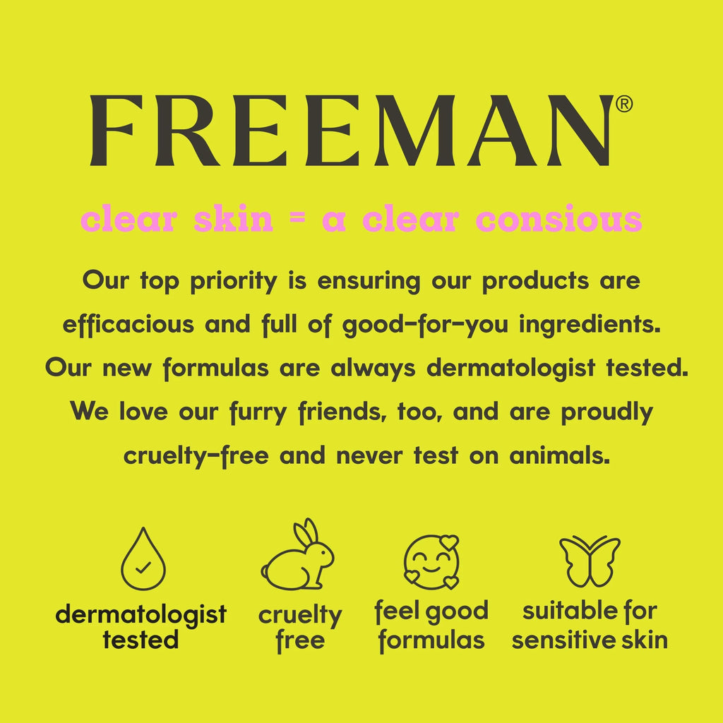 Freeman Exotic Blends French Pink Clay Peel-Off Face Mask, Pore Clearing Facial Mask, Detoxifies & Removes Impurities, Clean Skincare, For Normal & Combination Skin,