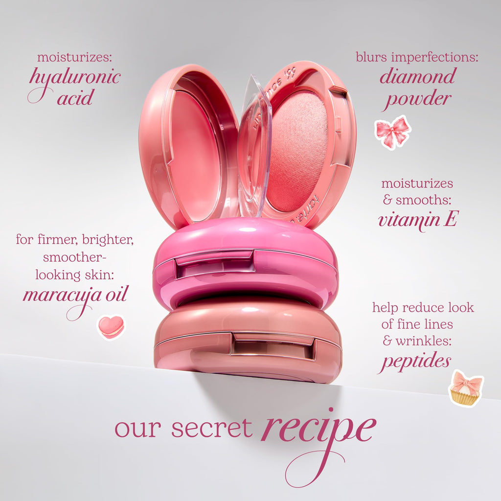 tarte macaron blush & glow duo - Multi-Use Longwear Makeup with Peptides, Cream & Powder Blush Duo with Blend Bar for a Buildable Bright Lifted Look, Vegan & Cruelty-Free