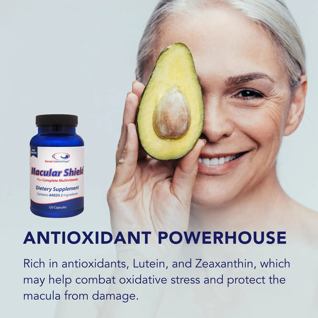 Doctor’s Advantage Macular Shield Eye Vitamins Plus Multivitamin – 120 Capsules, 30-Day Supply – Lutein and Zeaxanthin Supplements Doctor's Advantage
