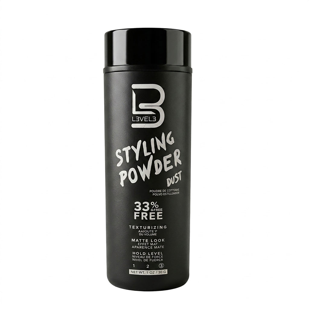 L3 Level 3 Styling Powder - Natural Look Mens Powder - Easy to Apply with No Oil or Greasy Residue (Small - 30 Grams)