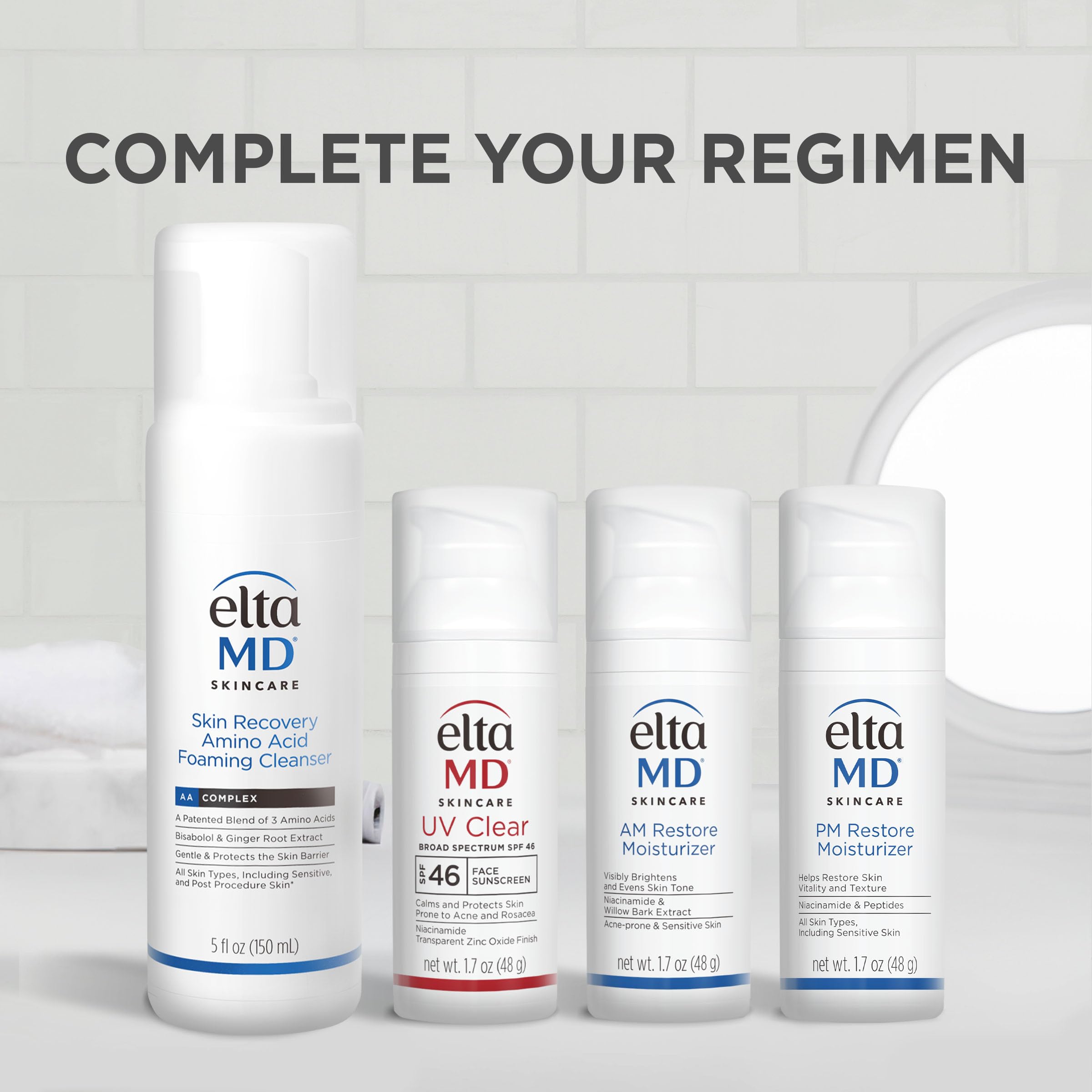 EltaMD PM Restore Face Moisturizer, Night Moisturizer for Face, Facial Cream Safe For All Skin Types, 1.7 oz Pump