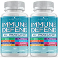 8 in 1 Immune Defense Support, Immunity Vitamins Supplement Booster Zinc 50mg, Vitamin C Elderberry VIT D3 5000 IU, Turmeric Curcumin & Ginger - FENGGESTORE20