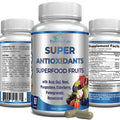 Super Antioxidant Fruit Superfood Complex - Powerful Antioxidant Superfruits, Acai, Goji, Noni, Mangosteen, Pomegranate, Elderberry, Resveratrol,