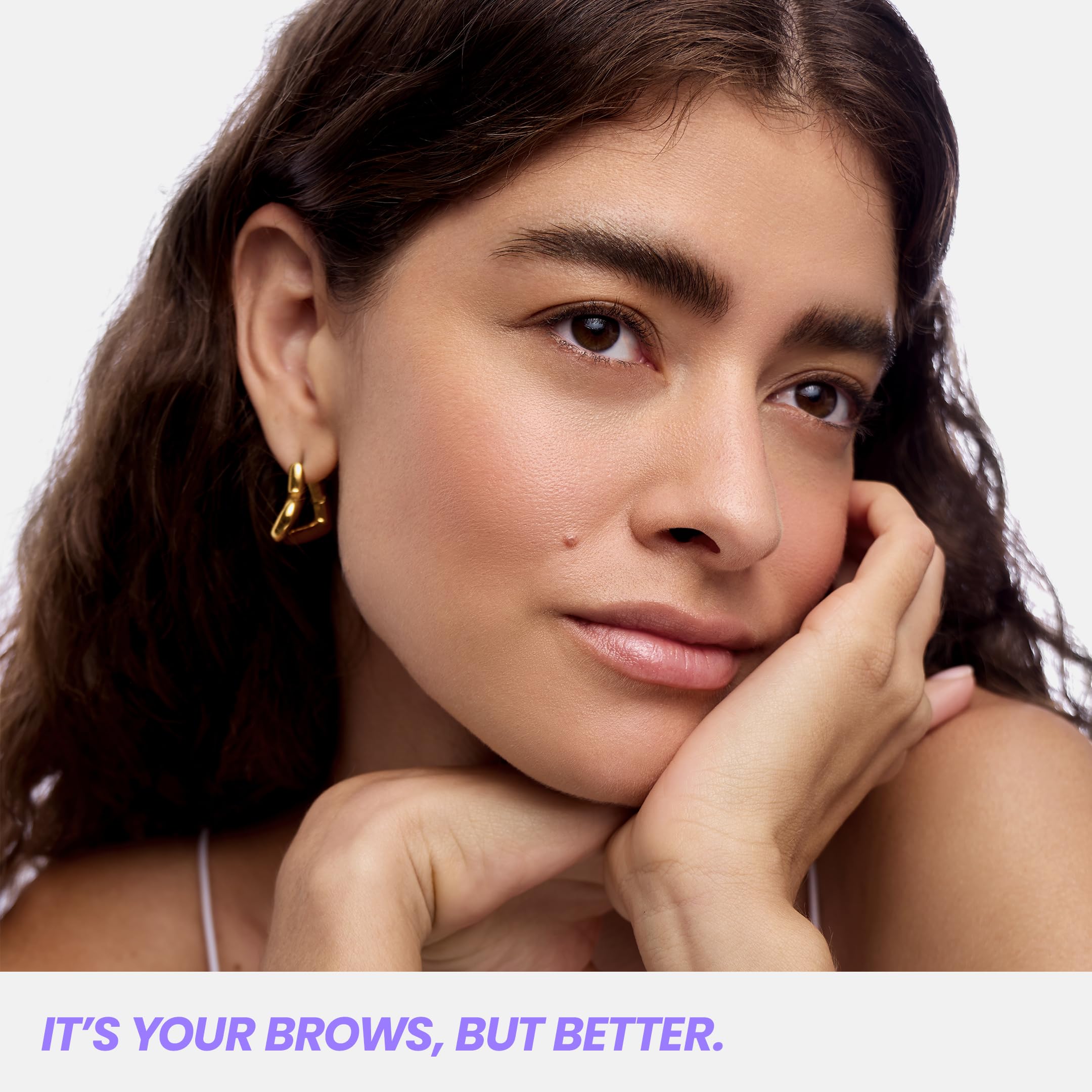 Wonderskin Wonder Blading Brow Stain & Go Masque - Long Lasting Eye Brow Tint, Transfer Proof and Smudge Proof Eyebrow Tint Stain (Dark Brunette)
