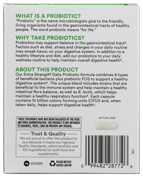 365 by Whole Foods Market, Extra Strength Daily Probiotic 10 billion CFU, 30 ct