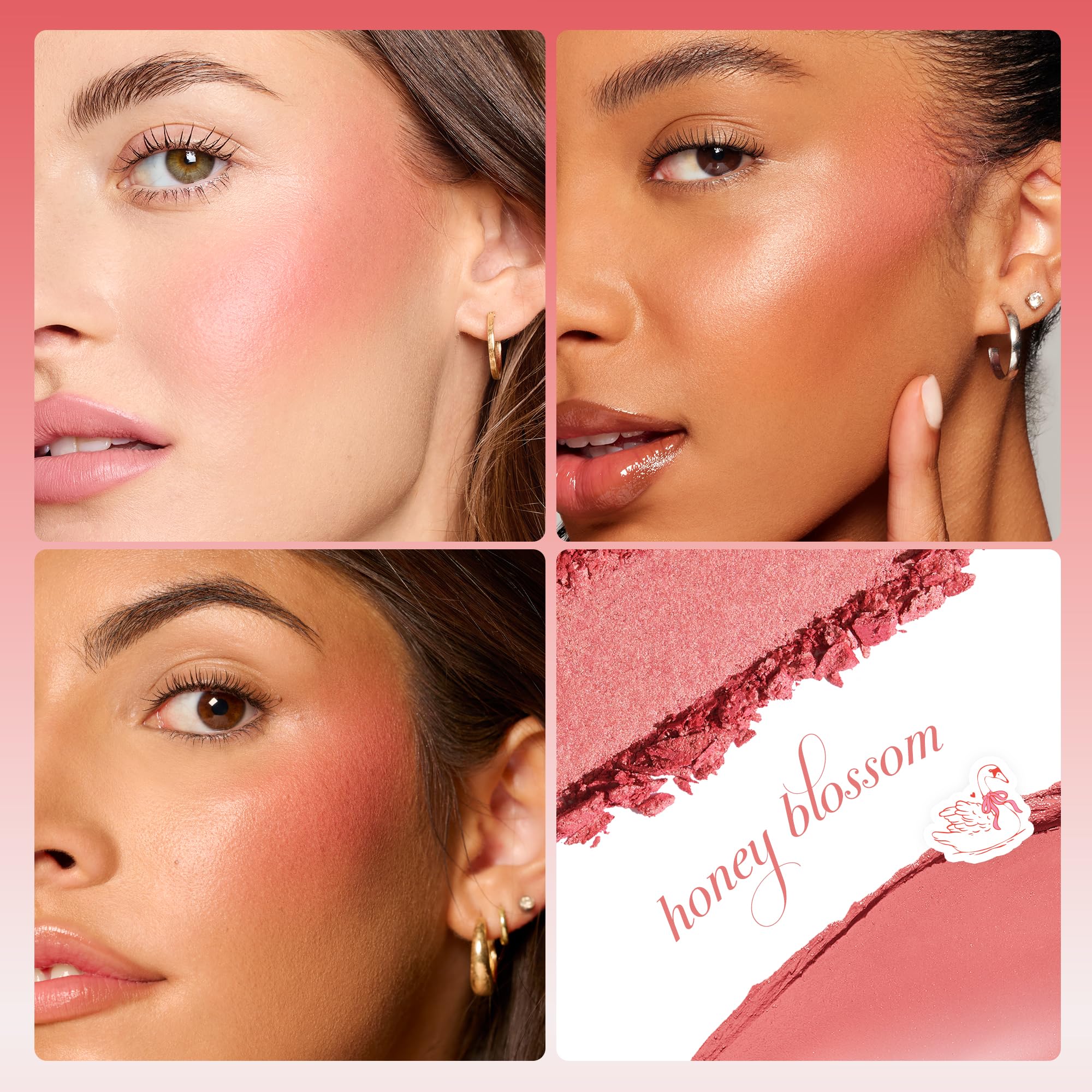 tarte macaron blush & glow duo - Multi-Use Longwear Makeup with Peptides, Cream & Powder Blush Duo with Blend Bar for a Buildable Bright Lifted Look, Vegan & Cruelty-Free, full size, honey blossom
