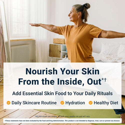 ACTIVATEDYOU Essential Skin Food, Advanced Skincare Collagen Elastin Support Supplement for Aging Skin, Helps Improve Appearance of Face Texture, Sagging w/Dermaval, Vitamin C (30 Count (Pack of 3)) ACTIVATEDYOUBuy Supplements Australia