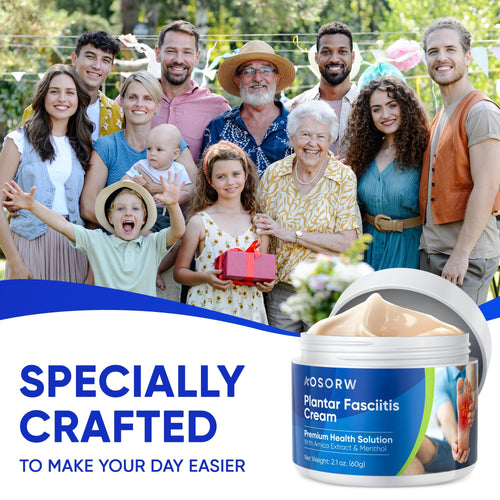 AOSORW Plantar Fasciitis Relief Cream - Natural Herbal Formula for Foot, Heel Spur, Ankle, Leg & Hand Discomfort - Premium Health Care Products - 60g (Pack of 1) AOSORWBuy Supplements Australia