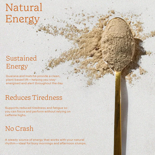 Aduna Organic Energy Superfood Blend | 100% Natural Stir-in Blend With 10+ Superfoods for Natural Energy, Focus & Reduced Tiredness | Vegan Powder for Yogurt, Juices, & Smoothies | 250g Aduna buy supplements Au