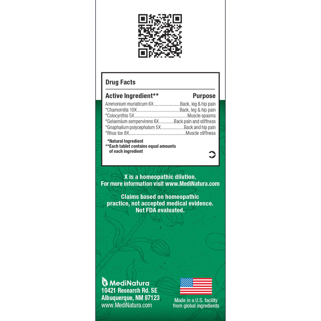 MediNatura BHI Back – Back Relief Tablets – Natural Homeopathic Formula for Muscle Stiffness & Muscle Spasms – Fast-Acting, Non-Drowsy – 100 Count MediNaturaBuy Supplements Australia