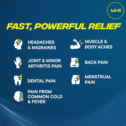 Advil Liqui-Gels Pain Reliever and Fever Reducer, Pain Medicine for Adults with Ibuprofen 200mg for Headache, Backache, Menstrual Pain and Joint Pain Relief - 200 Capsules, Advil PM Ibuprofen - 2 Ct Advil buy supplements Au