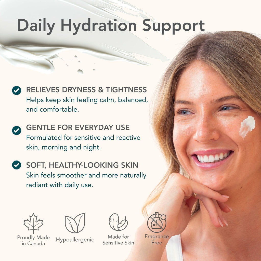 Riversol Rosacea Cream & Face Moisturizer for Dry & Sensitive Skin | Redness Relief | Anti-Aging Hydration for Mature Skin | Fragrance Free