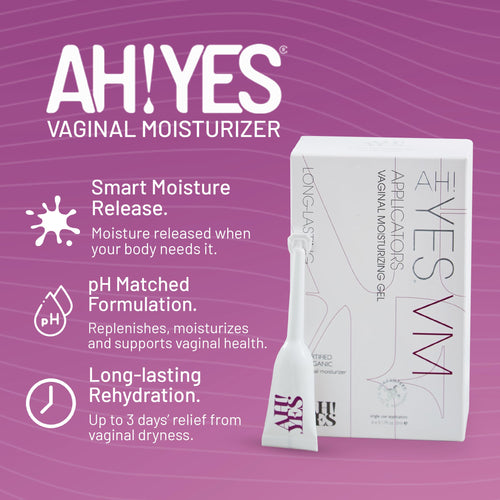 AH! YES® Long Lasting Vaginal Moisturizer for Vaginal Dryness, Water Based & Estrogen-Free, 6 Pre-Filled Applicators AH! YES buy supplements Au
