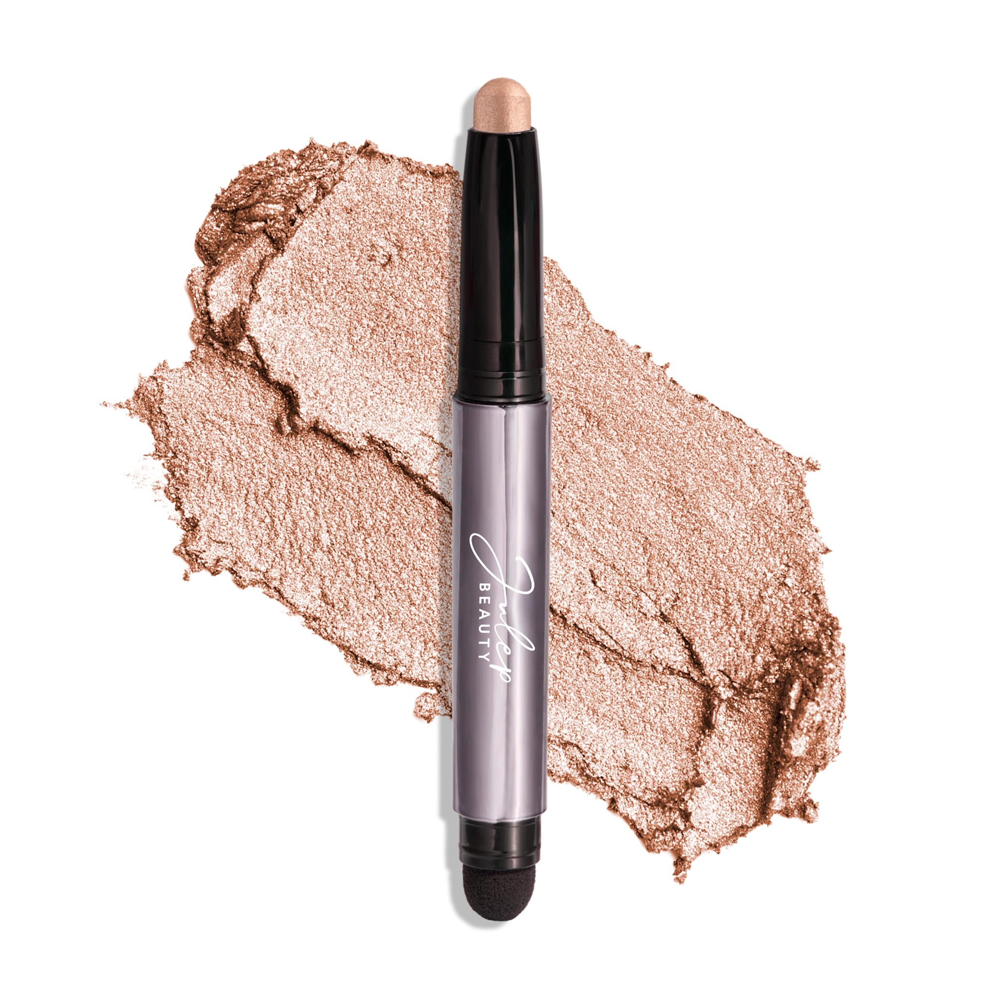 Julep Eyeshadow 101 Cream-to-Powder Waterproof Eyeshadow Stick – Champagne Shimmer – Long-Lasting, Buildable, Crease-Proof, Cruelty Free, Shimmer Finish with Built-In Smudger