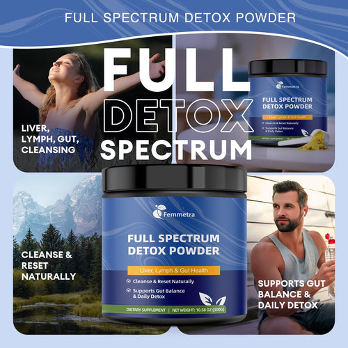 29-in-1 Full Spectrum Detox Powder | 5-Step Total-Body Reset for Liver, Lymphatic, Colon & Gut Support | Potent Earthy Taste