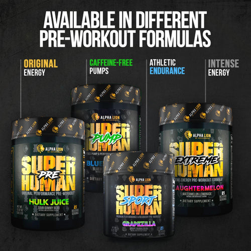 ALPHA LION Superhuman Burn – 2 in 1 Metabolism Booster Pre Workout and Thermogenic Burner for Men – Appetite Suppressant