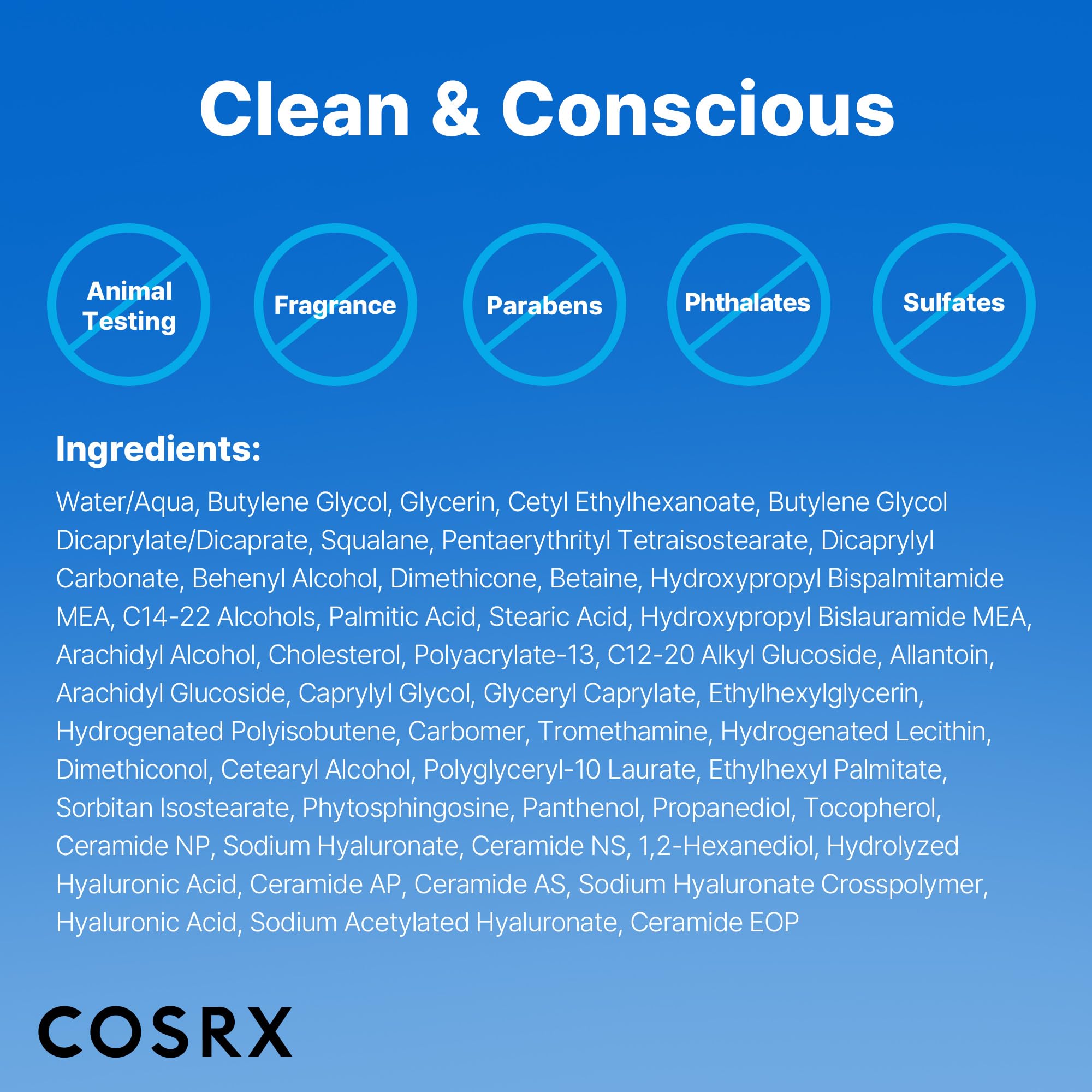 COSRX Ceramide Skin Barrier Moisturizer for Face with 7 Ceramides, Hyaluronic Acid & Panthenol for All Skin Types, 2.7 Fl. Oz, Korean Skin Care