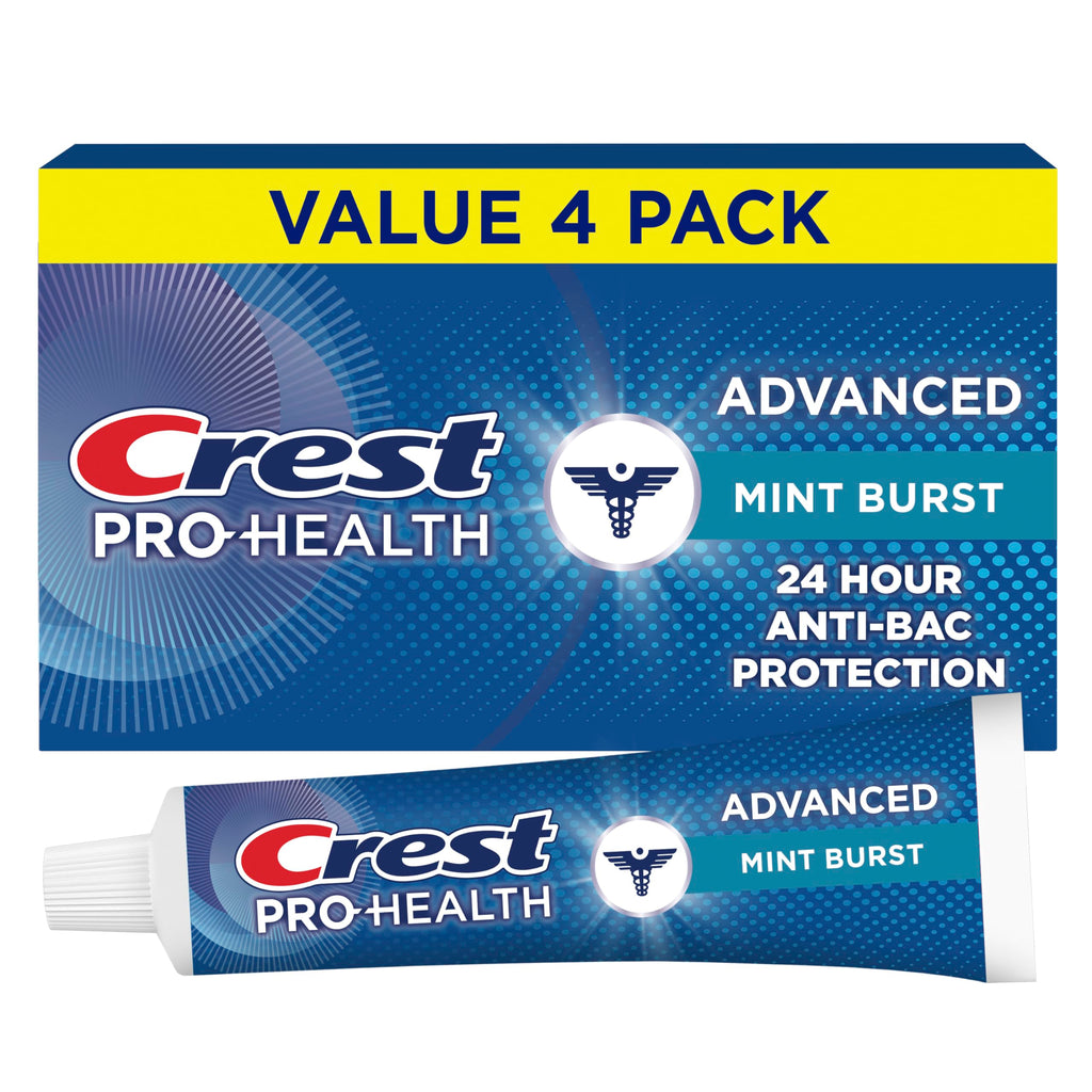 Crest Pro-Health Advanced Antibacterial Protection Toothpaste,5 oz 4 Pack, Teeth Whitening for adults, Breath Freshener, for Sensitive Teeth, Gum Health,