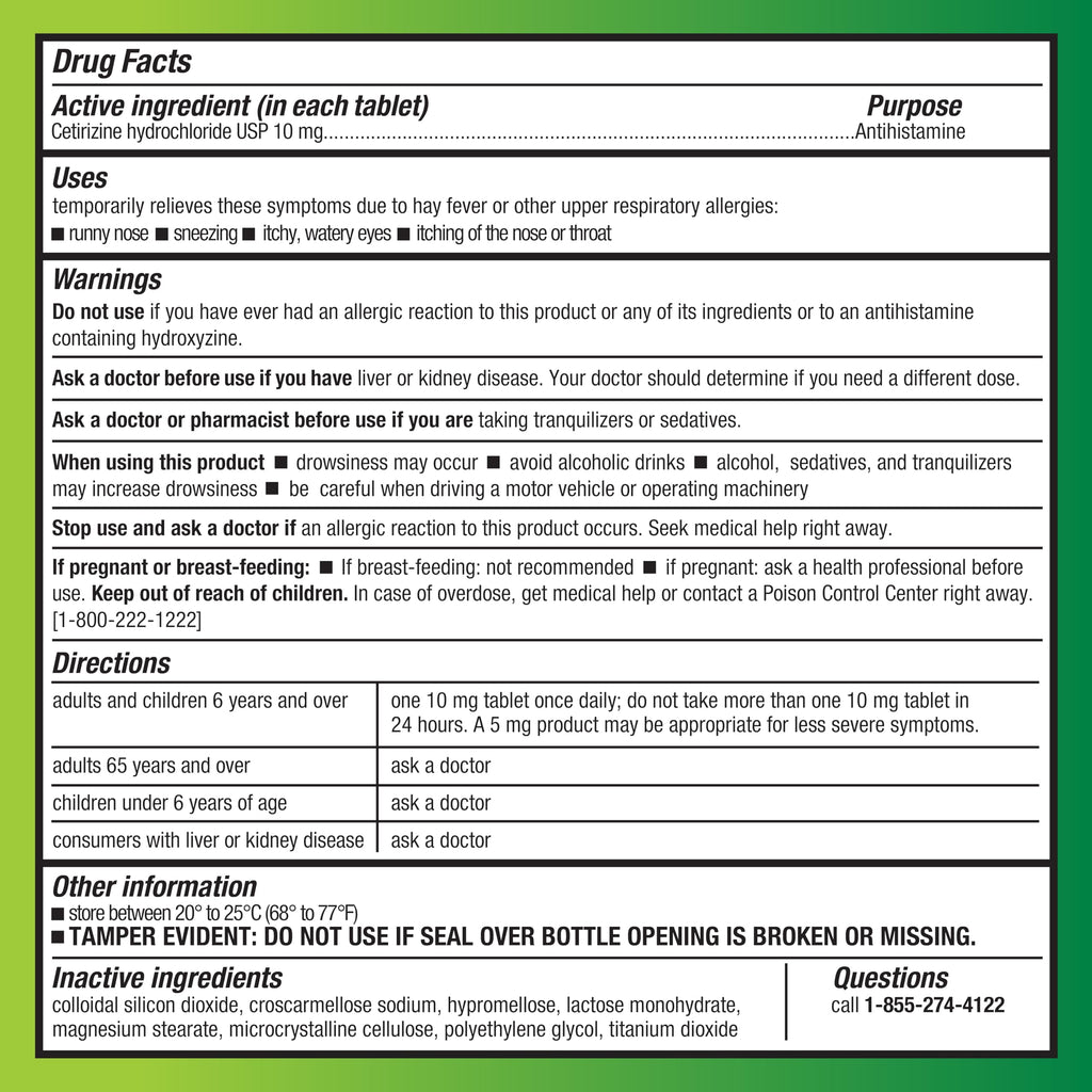 Amazon Basic Care All Day Allergy, Cetirizine Hydrochloride Tablets, 10 mg, 24-Hour Relief for Sneezing, Runny Nose, Itchy Eyes & Throat, Indoor & Outdoor Allergy Relief, 30 Count (Packaging may vary) Amazon Basic Care buy supplements Au