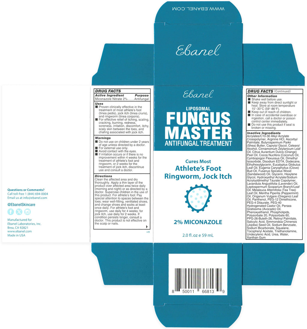 Ebanel Antifungal Cream Miconazole Athletes Foot Treatment, Cures Fungal Infection Leading to Nail Fungus, Jock Itch Cream with Undecylenic Acid, Tea Tree & Manuka Oil, Fast Itch Relief for Ringworm