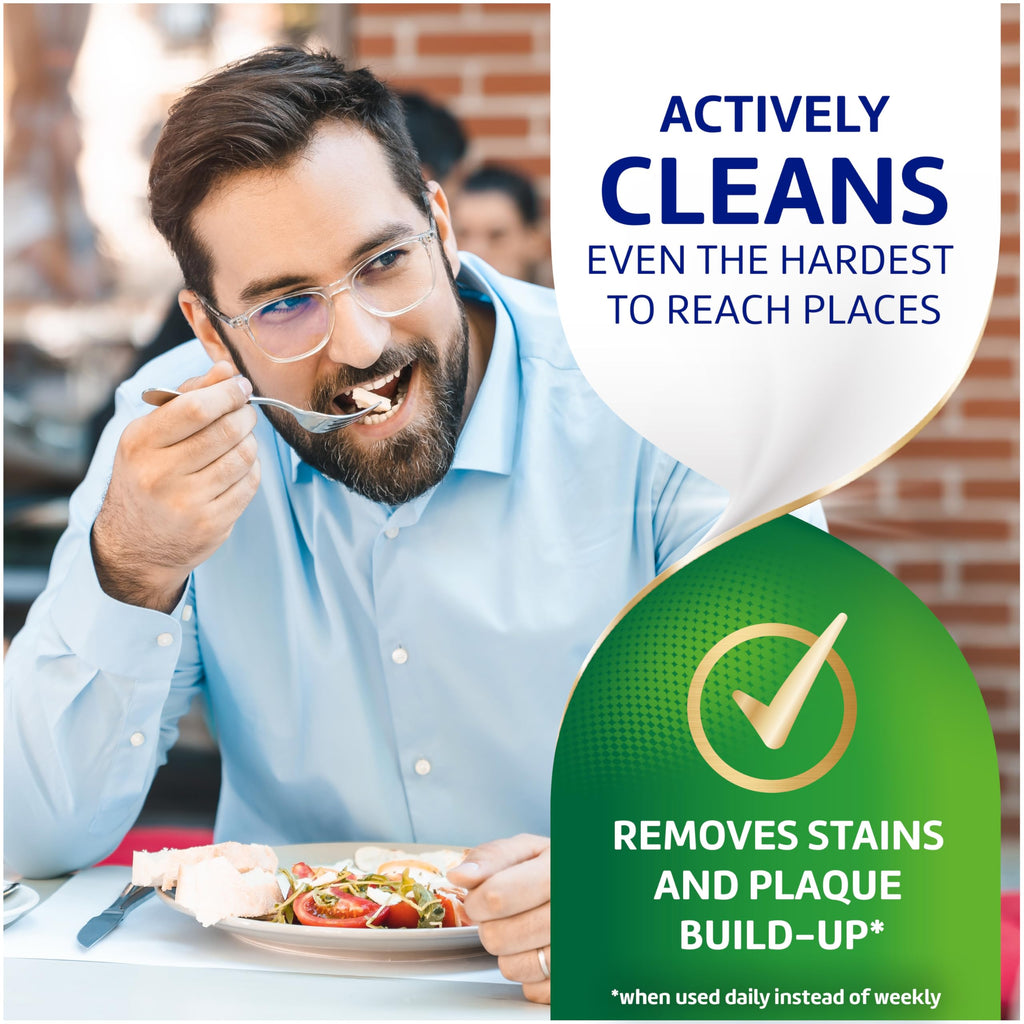 Polident 3 Minute Antibacterial Dental Appliance Cleanser Tablets, Retainer Cleaner Tablets, 90 Count (2 Pack)
