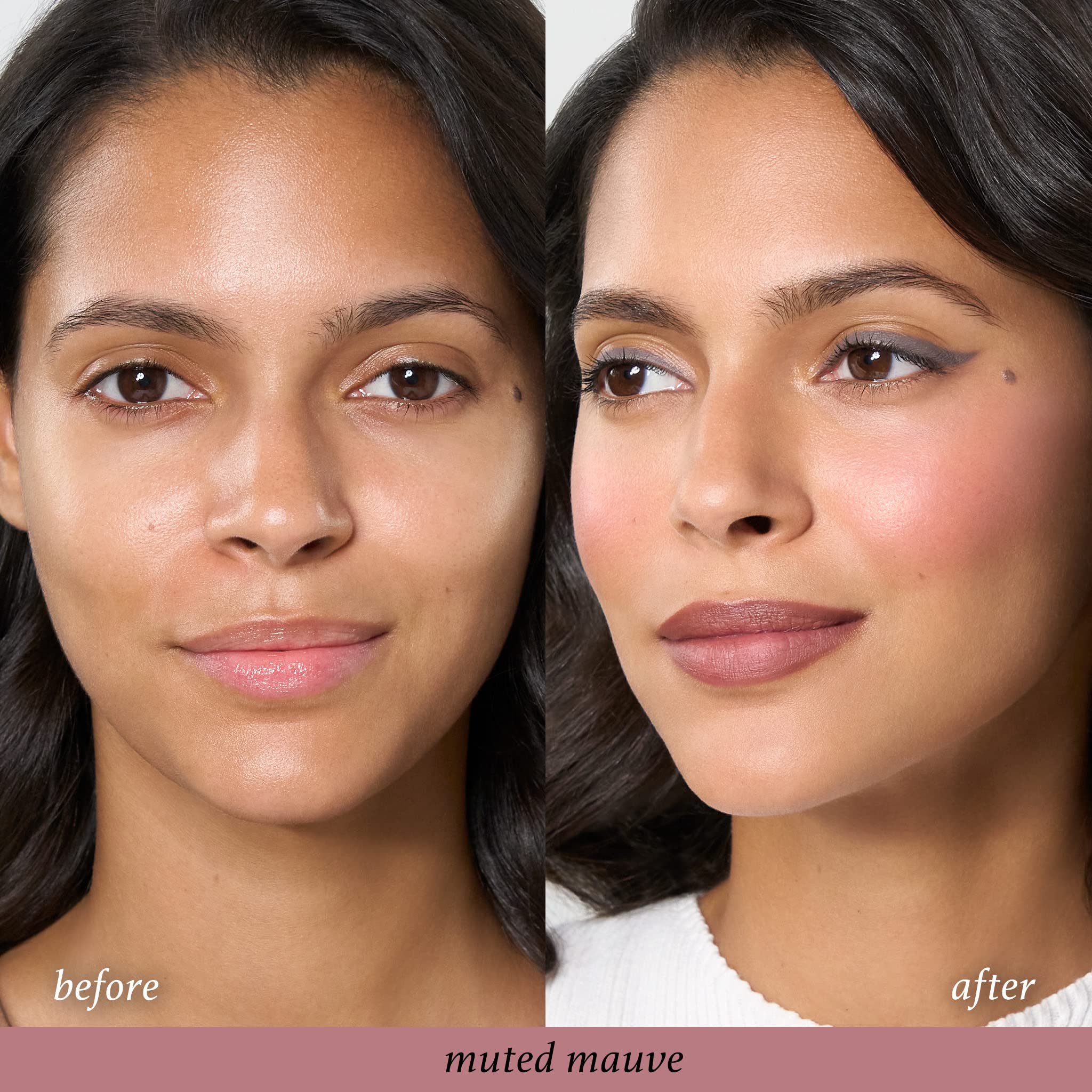 Julep Skip The Brush Cream to Powder Blush Stick - Muted Mauve - 2-in-1 Cream Blush and Lip Color Stick - Blendable Cheek Formula, No Brush Required, Cruelty-Free,
