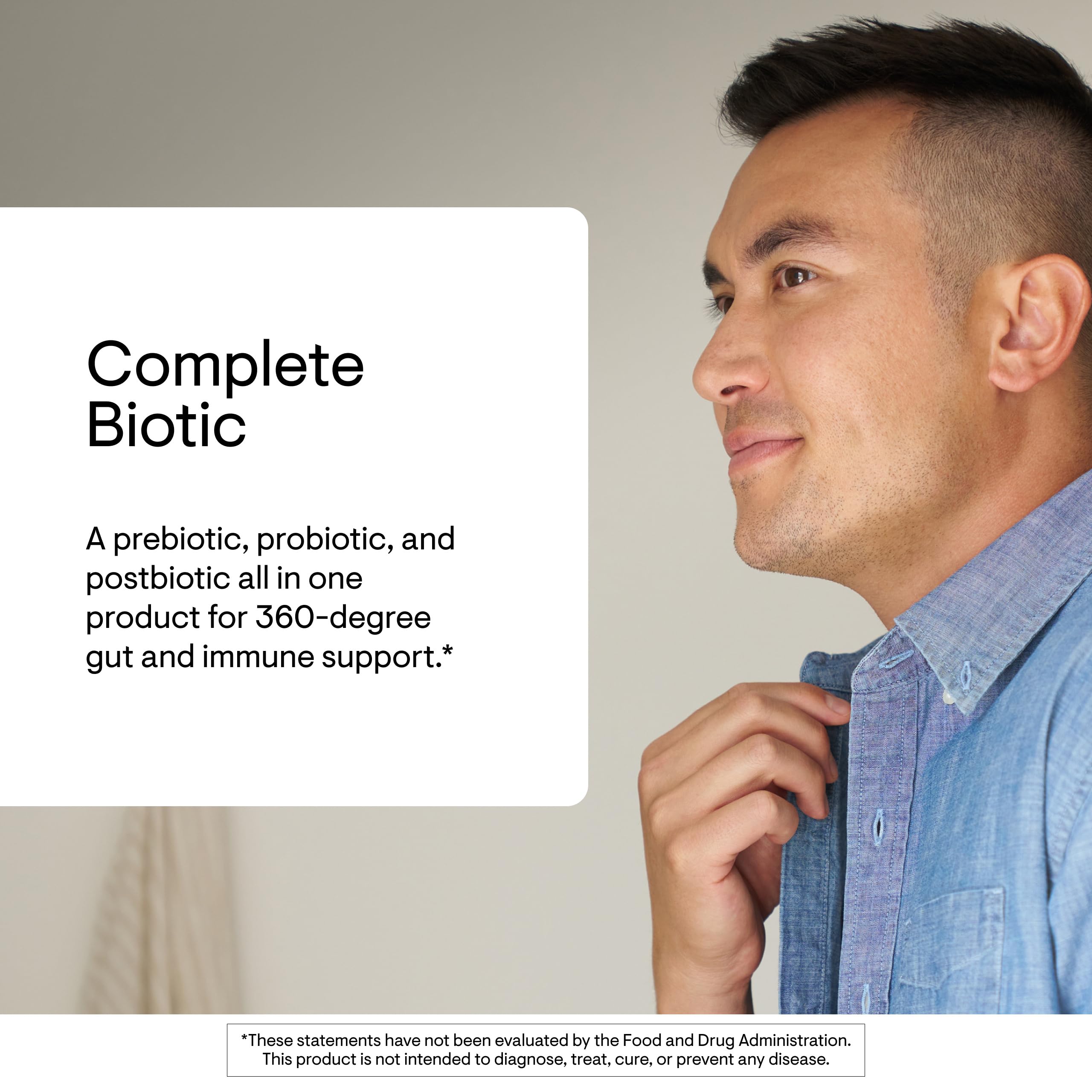 THORNE - Complete Biotic - Probiotic, Prebiotic & Postbiotic for Women, Men & Kids - Supports Gut, Digestive & Immune Health* - Occasional Constipation,
