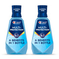 Crest Mouthwash Pro Health Multi-Protection, 1L, 2 Pack, 6-in-1 Benefits, Alcohol Free, Enamel Repair, Breath Freshener, Anti Cavity, Fluoride mouthwash, Bad Breath Treatment
