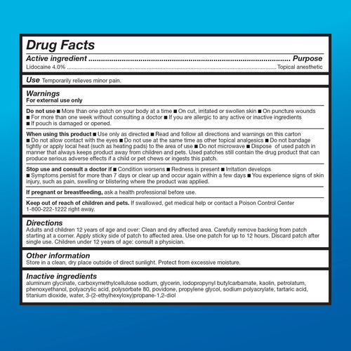 Amazon Basic Care Maximum Strength OTC Pain Relief , 4% Lidocaine Patch, 3.9” x 5.5”, 15-Count Box (Previously HealthWise) Amazon Basic Care buy supplements Au