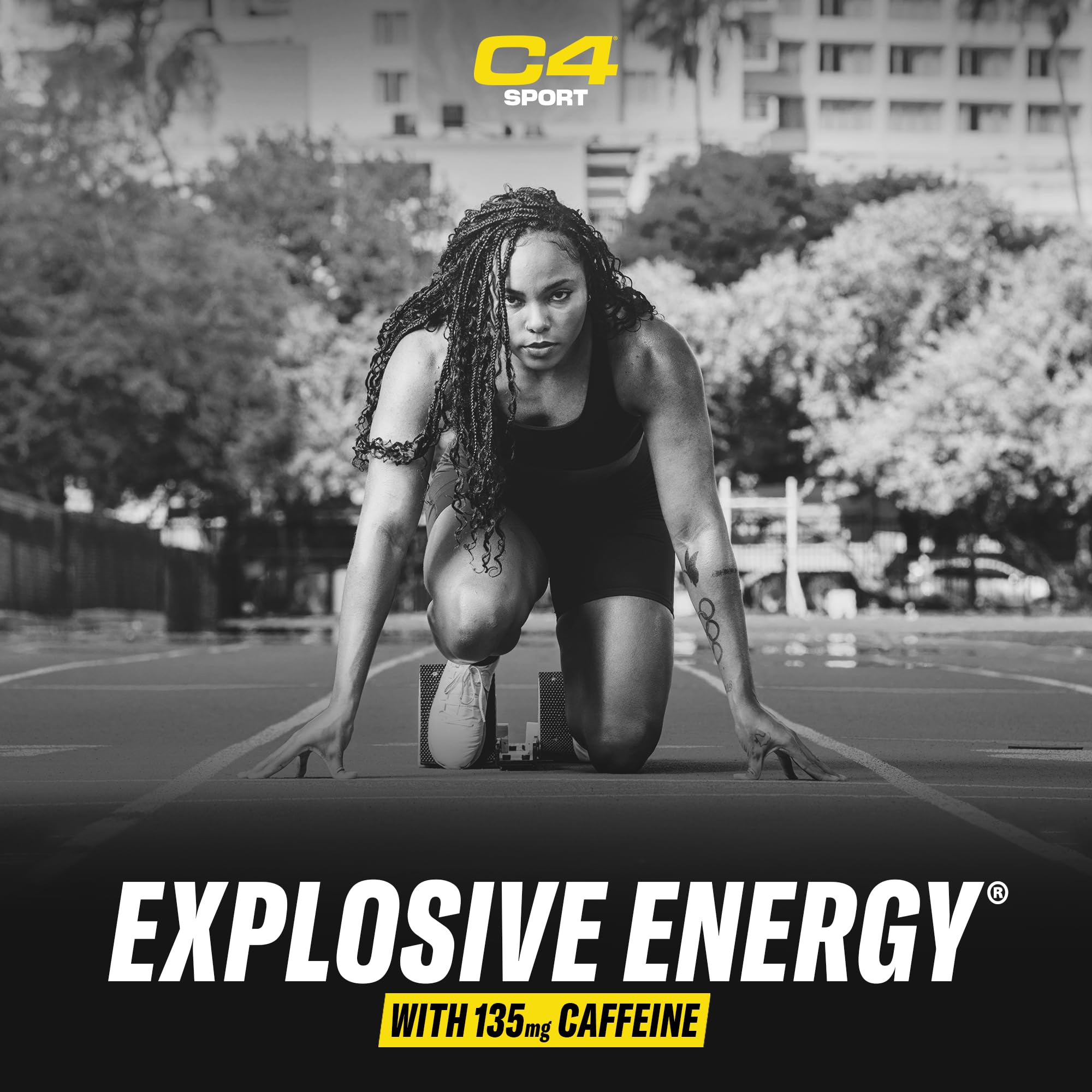 Cellucor C4 Sport Pre Workout Powder Blue Raspberry - Pre Workout Energy with 3g + 135mg Caffeine and Beta-Alanine Performance Blend