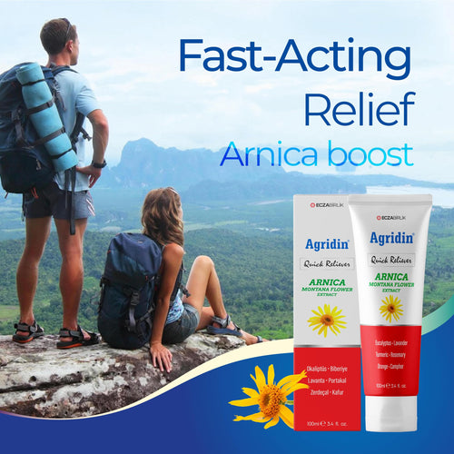 Agridin Arnica Pain Relief Cream for Joint & Muscle – Extra Strength Fast-Acting Formula – Targets Back, Knee, Neck, Hand, Foot Aches – Natural Massage Cream for Inflammation & Bruises AgridinBuy Supplements Australia