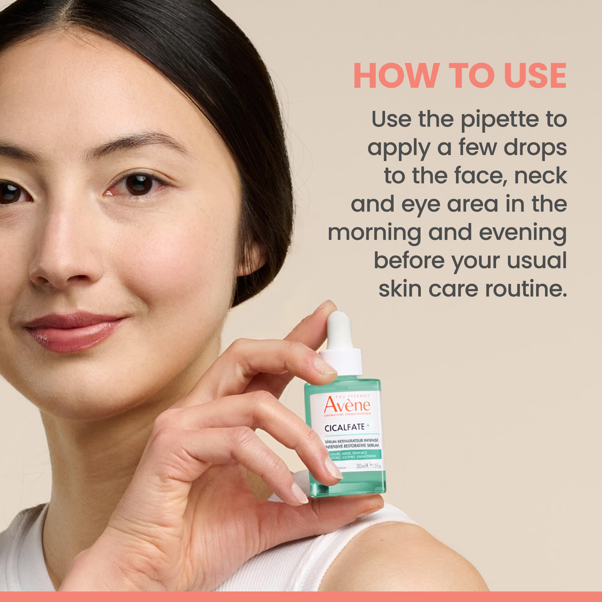 Avène Cicalfate+ Intensive Restorative Serum, Restores & strengthens skin barrier, Barrier serum with Pro-Vitamin B5 for all skin types including sensitive skin