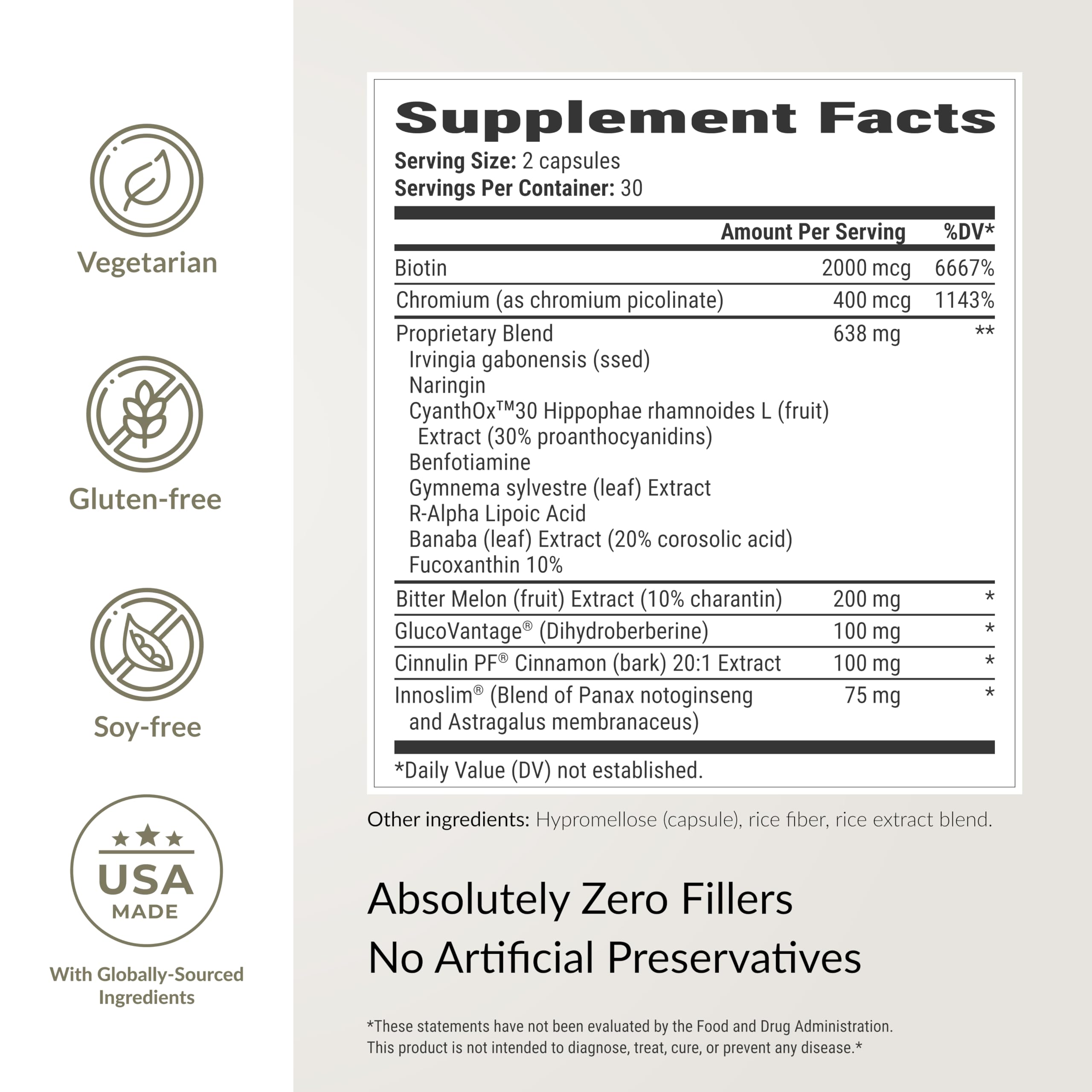 BIOptimizers Berberine Breakthrough Supplement - Metabolic Support –Healthy Metabolism - 60 Capsules – Vegetarian, Gluten-Free, Soy-Free